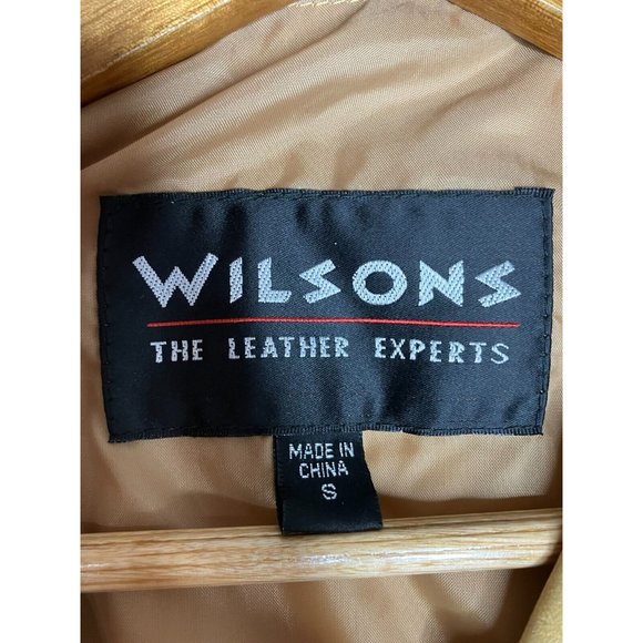 Wilsons Leather Suede Leather Vest Tan Womens Size Small Hippie Boho - Picture 7 of 12